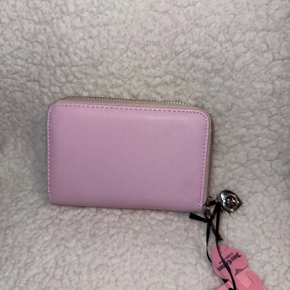 NWT Juicy Couture Girlie Royalty Double Medium Zip Around Wallet